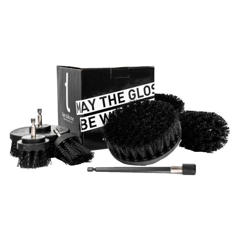 Borstar för skruvdragare, hård, i paket med flera olika storlekar.