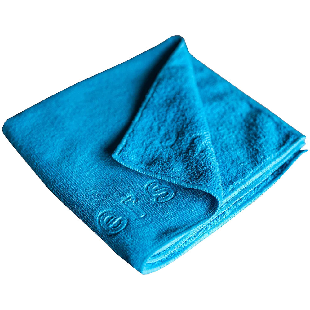 Ljusblå mikrofiberduk, 40x40 cm, mjuk och kompakt, 5-pack.