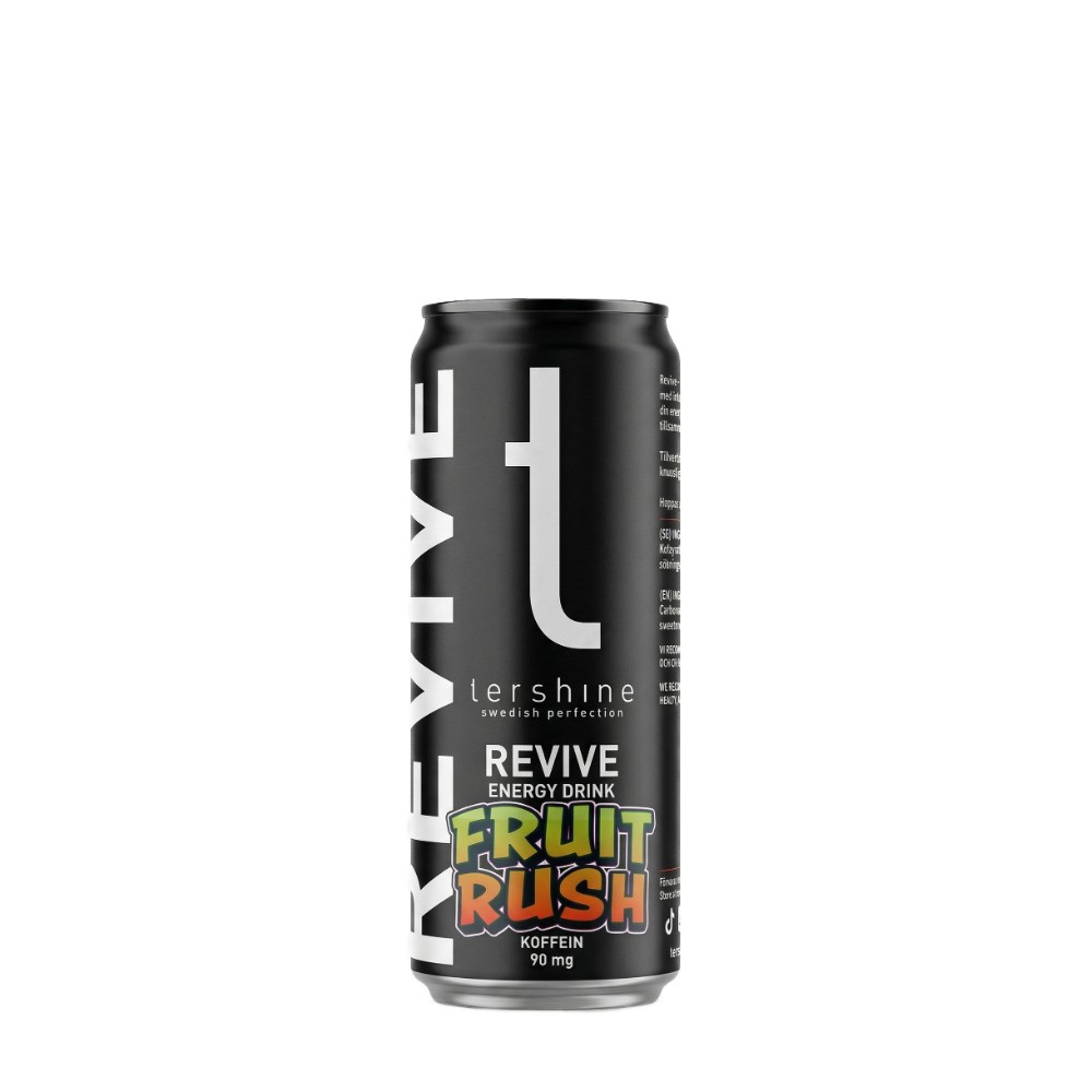 Tershine Revive - Fruit Rush, energidryck, 330 ml