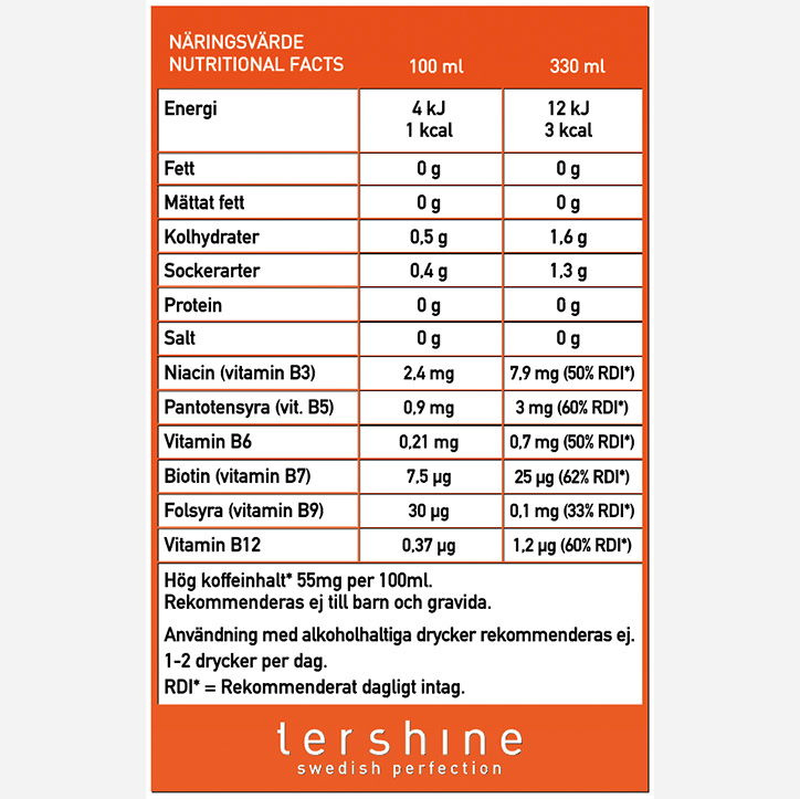 Tershine Revive x Odiffat, energidryck, 330 ml