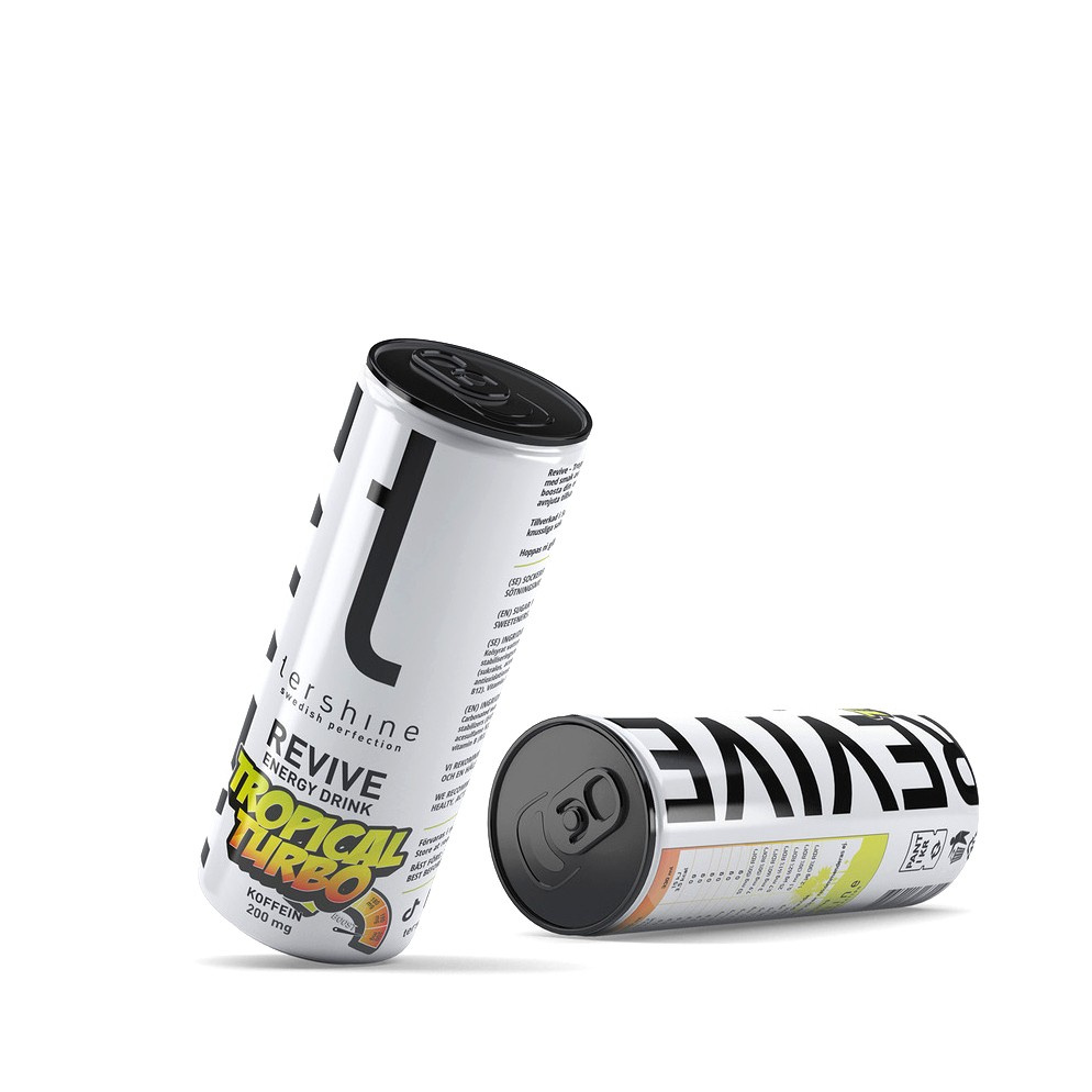 Tershine Revive - Tropical Turbo, energidryck, 330 ml