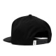 Tershine Snapback-keps, svart logo Svart snapback-keps med en vit logotyp bak.