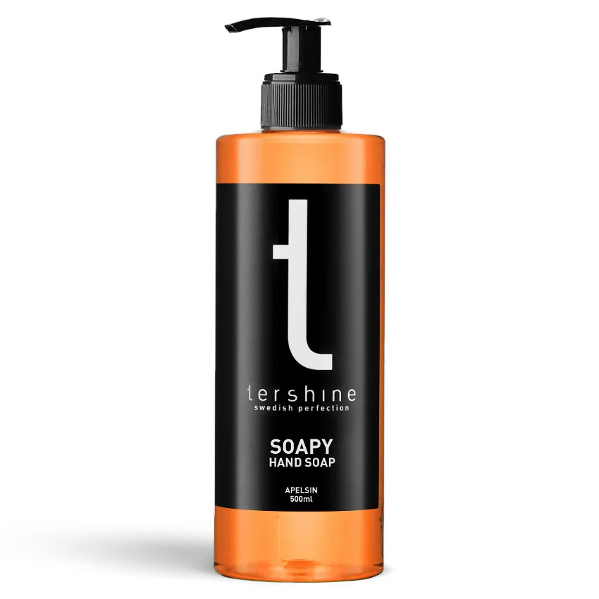 Handtvål i flaska med pump, apelsinadoft, 500 ml.