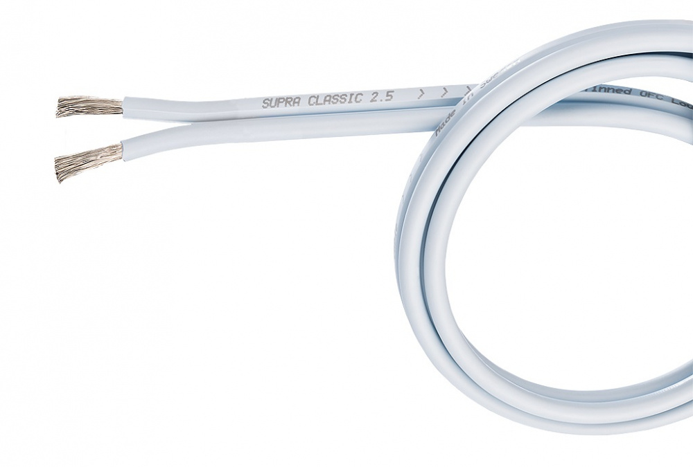 Högtalarkabel i blå färg med två ledningar, 2.5 mm².