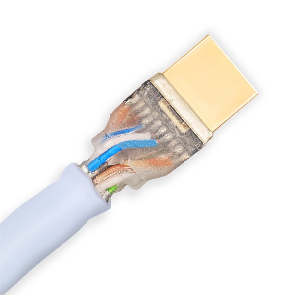 Supra HDMI 2.1 UHD8K HDMI-kabel med stöd för 8K HDR, vit 4 meter