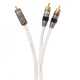 Supra Y-Link Subwooferkabel 2RCA-1RCA, vit 12 meter Supra Y-Link Subwooferkabel 2RCA-1RCA, vit 12 meter