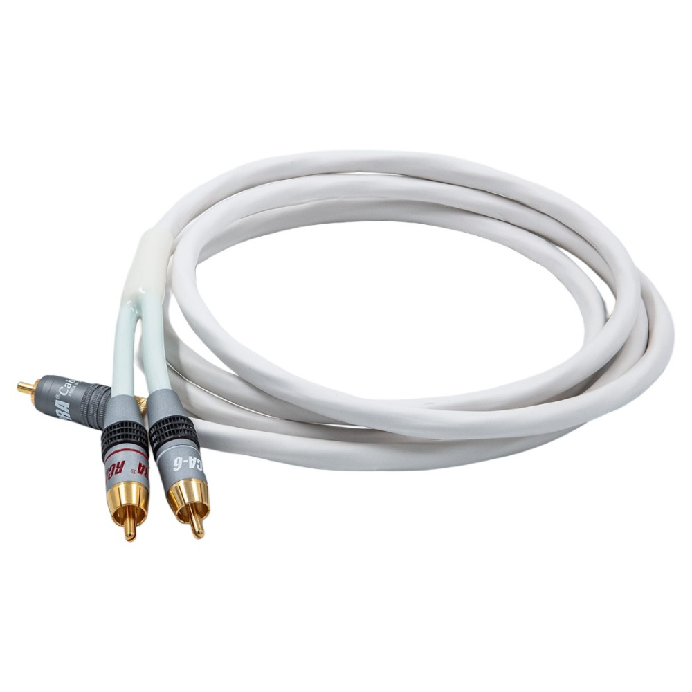 Supra Y-Link Subwooferkabel 2RCA-1RCA, vit 15 meter