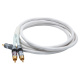 Supra Y-Link Subwooferkabel 2RCA-1RCA, vit 15 meter Supra Y-Link Subwooferkabel 2RCA-1RCA, vit 15 meter