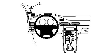 Brodit Förstärkt ProClip, Volvo S80/V70 II/XC70 07-11