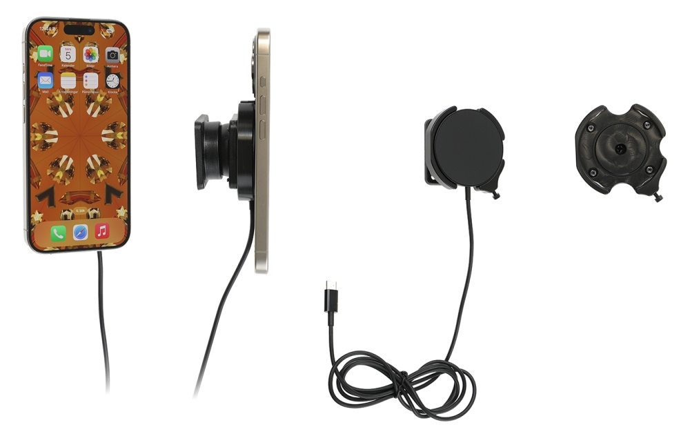 Brodit Fäste med kulled, Apple iPhone 12/12 Mini/12 Pro/12 Pro Max/13/13 Mini/13 Pro/13 Pro Max/14/14 Plus m. fl.