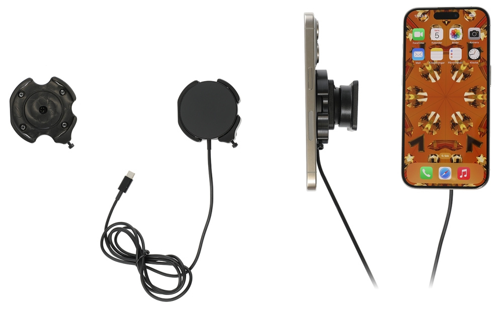 Brodit Fäste med kulled, Apple iPhone 12/12 Mini/12 Pro/12 Pro Max/13/13 Mini/13 Pro/13 Pro Max/14/14 Plus m. fl.