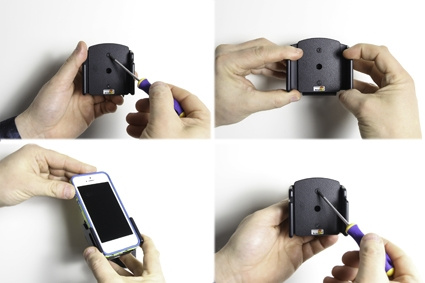 Brodit Passiv hållare med kulled, Apple iPhone 12 Mini/13 Mini/5/5C/5S/SE