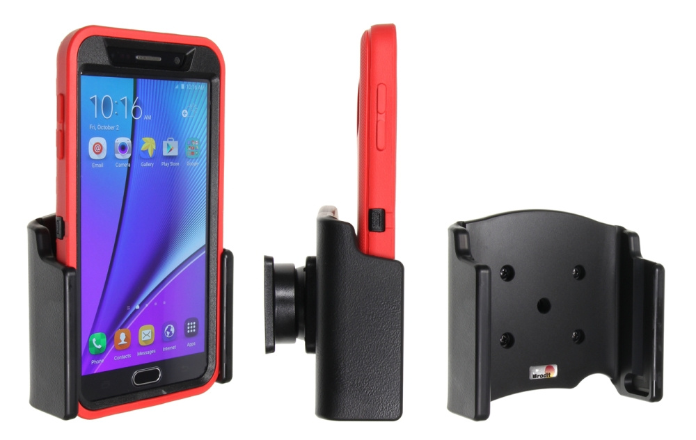 Brodit Passiv hållare med kulled, Samsung Galaxy Note 5 