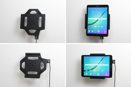 Brodit Aktiv hållare med cigg-kontakt, Samsung Galaxy Tab S2 9.7 SM-T810/SM-T813/SM-T815/SM-T819 