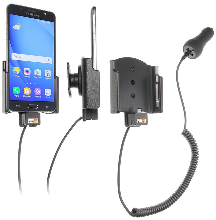 Brodit Aktiv hållare med cigg-kontakt, Samsung Galaxy J5 (2016) 