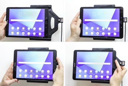Brodit Aktiv hållare med cigg-kontakt, Samsung Galaxy Tab S3 9.7 SM-T820/SM-T825 