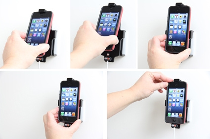 Brodit Hållare för Kabelanslutning, Apple iPhone 5/5C/5S/SE