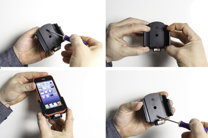 Brodit Hållare för Kabelanslutning, Apple iPhone 5/5C/5S/SE