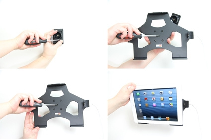 Brodit Hållare för Kabelanslutning, Apple iPad 4th Gen (A1458, A1459, A1460)/With Retina (Lightning Connector)