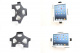 Brodit Hållare för Kabelanslutning, Apple iPad 4th Gen (A1458, A1459, A1460)/With Retina (Lightning Connector) Brodit Hållare för Kabelanslutning, Apple iPad 4th Gen (A1458, A1459, A1460)/With Retina (Lightning Connector)