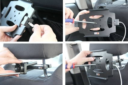 Brodit Hållare med fjäder-lås, Apple iPad Mini (A1432, A1454, A1455) 