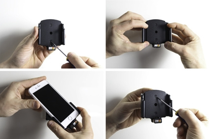 Brodit Hållare för Kabelanslutning, Apple iPhone 6/6S/7/8/SE 2nd Gen 2020/X/Xs