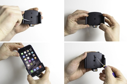 Brodit Hållare för Kabelanslutning, Apple iPhone 11/6 Plus/6S Plus/7 Plus/8 Plus/X/XR/Xs/Xs Max