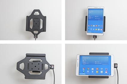 Brodit Aktiv hållare med USB-kabel och cigg-adapter, Samsung Galaxy Tab PRO 8.4 SM-T320/SM-T325