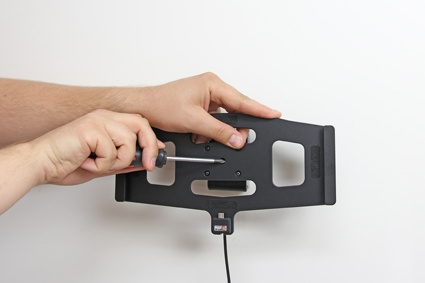 Brodit Aktiv hållare med USB-kabel och cigg-adapter, Samsung Galaxy Tab 4 10.1 SM-T530/SM-T531/SM-T535