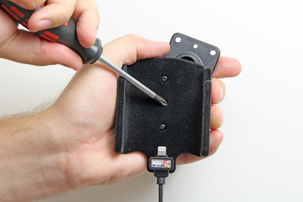 Brodit Aktiv hållare med USB-kabel och cigg-adapter, Apple iPhone 6/6S/7