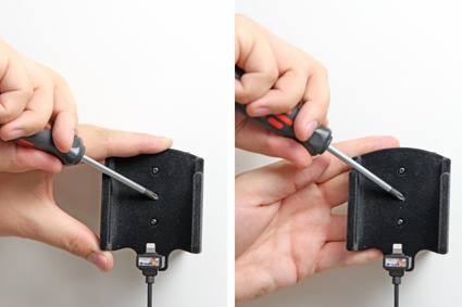 Brodit Aktiv hållare med USB-kabel och cigg-adapter, Apple iPhone 6/6S/7