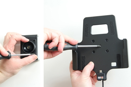 Brodit Aktiv hållare med USB-kabel och cigg-adapter, Samsung Galaxy Tab Active 8.0 SM-T365 