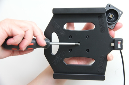 Brodit Aktiv hållare med USB-kabel och cigg-adapter, Samsung Galaxy Tab A 8.0 (2015) SM-T350 