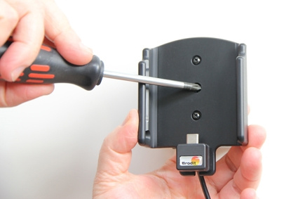 Brodit Aktiv hållare med USB-kabel och cigg-adapter, Samsung Galaxy A3 (2017) 