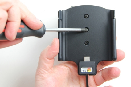 Brodit Aktiv hållare med USB-kabel och cigg-adapter, Samsung Galaxy S8+ 