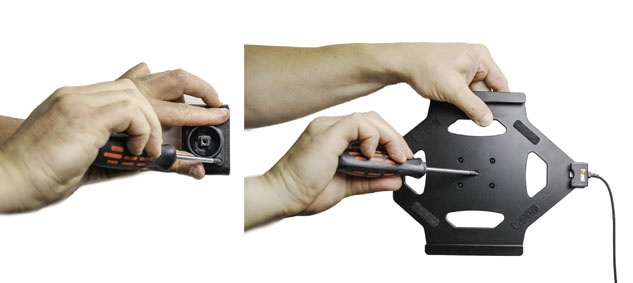 Brodit Aktiv hållare med USB-kabel och cigg-adapter, Apple iPad Air 2019/Air 3rd Gen (A2123, A2152, A2153, A2154)/Pro 10.5 (A1701, A1709)