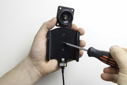 Brodit Aktiv hållare med USB-kabel och cigg-adapter, Apple iPhone X/Xs