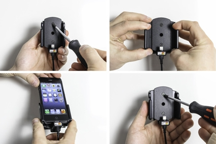 Brodit Aktiv hållare för fast installation, Apple iPhone 5/5C/5S/SE