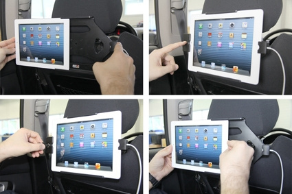 Brodit Hållare med nyckel-lås, Apple iPad 4th Gen (A1458, A1459, A1460)/With Retina (Lightning Connector)