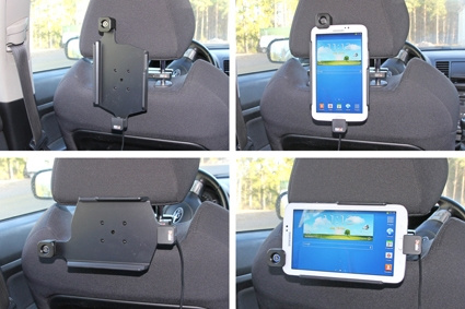 Brodit Hållare med nyckel-lås, Samsung Galaxy Tab 3 7.0 SM-T210/SM-T2110