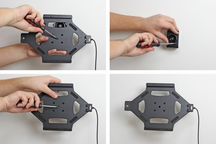 Brodit Hållare med nyckel-lås, Apple iPad Air 2 (A1566, A1567)/Pro 9.7 (A1673, A1674, A1675)