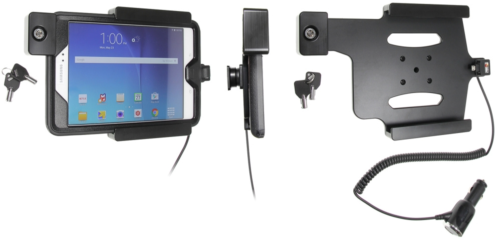 Brodit Hållare med nyckel-lås, Samsung Galaxy Tab A 8.0 (2015) SM-T350 