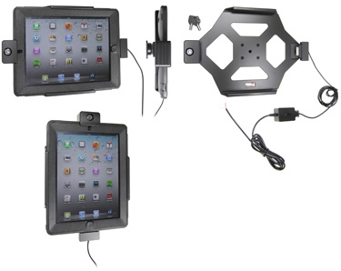 Brodit Hållare med nyckel-lås, Apple iPad 3rd Gen (A1416, A1430, A1403) 