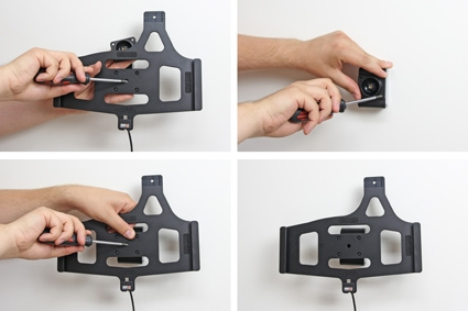 Brodit Hållare med nyckel-lås, Samsung Galaxy Tab 4 10.1 SM-T530/SM-T531/SM-T535