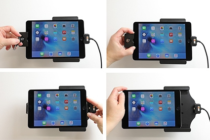 Brodit Hållare med nyckel-lås, Apple iPad Mini 2019/4 (A1538, A1550)/5th Gen (A2124, A2125, A2126, A2133)