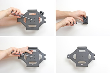 Brodit Hållare med nyckel-lås, Apple iPad 5th Gen (A1822, A1823)/9.7 6th Gen (A1893, A1954)/9.7 New/Air (A1474, A1475, A1476)