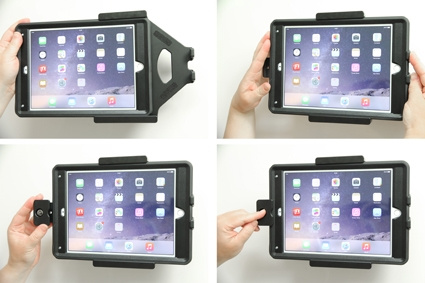 Brodit Hållare med nyckel-lås, Apple iPad Air 2 (A1566, A1567) 