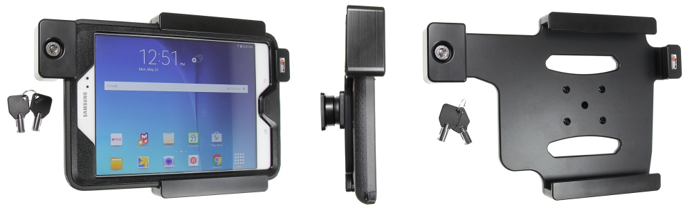 Brodit Hållare med nyckel-lås, Samsung Galaxy Tab A 8.0 (2015) SM-T350 