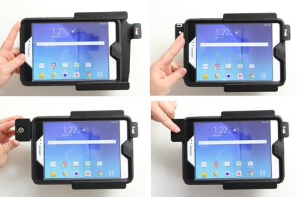 Brodit Hållare med nyckel-lås, Samsung Galaxy Tab A 8.0 (2015) SM-T350 