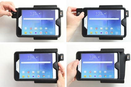 Brodit Hållare med nyckel-lås, Samsung Galaxy Tab A 8.0 (2015) SM-T350 